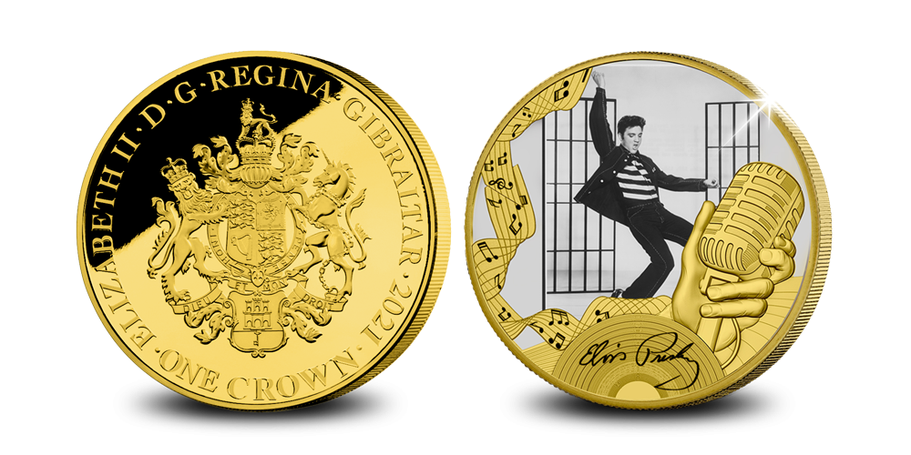 verwijderen Overstijgen Glimlach Elvis Presley – Jailhouse Rock, 24-karaats goud vergulde munt - Verguld –  Het Belgische Munthuis