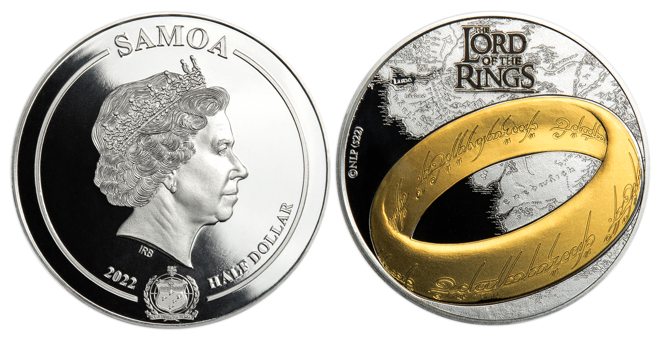 altijd Nieuwe betekenis zelfstandig naamwoord De officiëel gelicentieerde Lord of the Rings munt! - Verguld met goud –  Het Belgische Munthuis